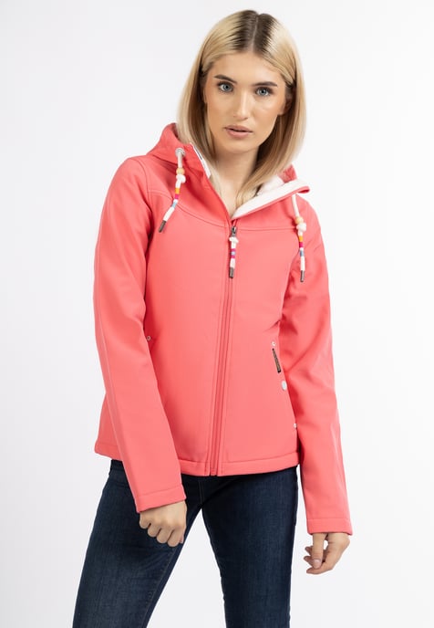 Schmuddelwedda softshell jas Dames KORAAL ROZE-280 - Image 3