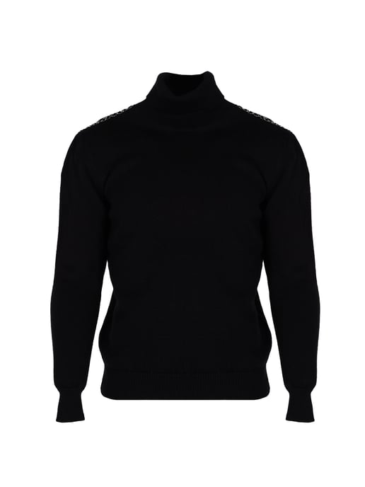 Les Hommes Pullover Turtle Men's Black