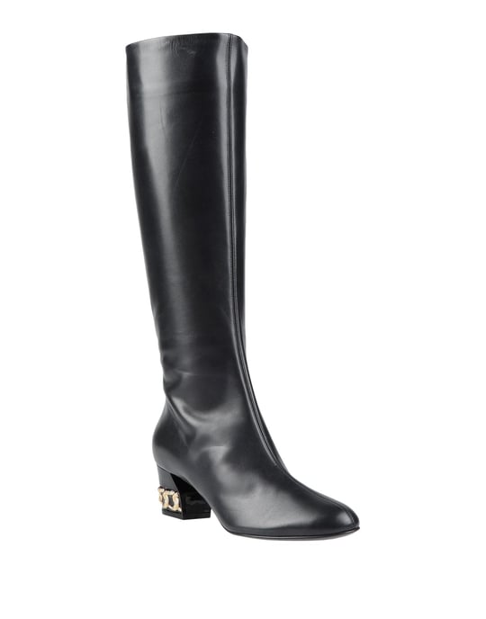 Casadei Black Leather Boots