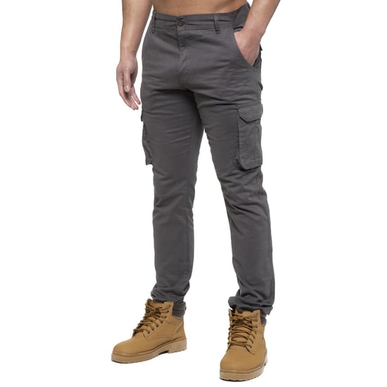Enzo | Heren Cargo Broek - Grijs - Image 1