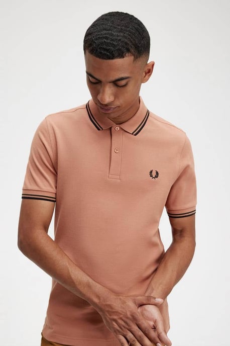 Fred Perry regular fit polo light rust - Image 5