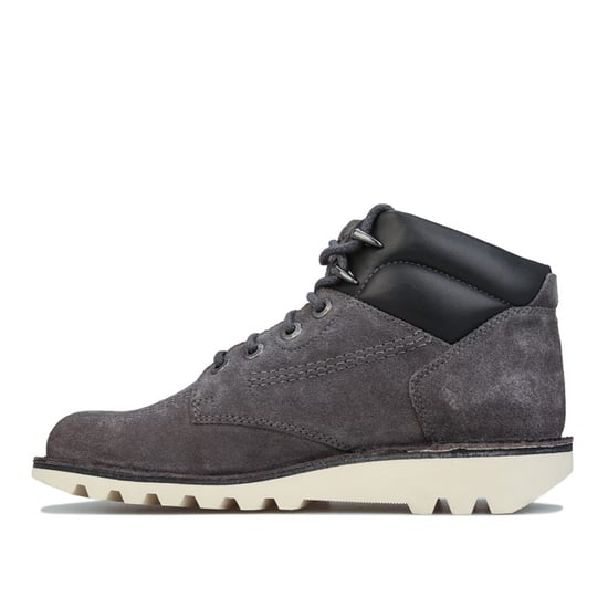 Men's Kickers Kick Rover Leather Boots in Grey