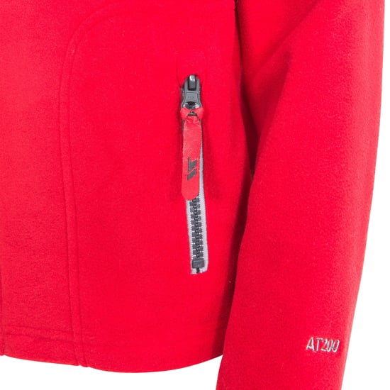 Trespass Jongens Bieber Hooded Fleece Jacket (Rood) - Image 4