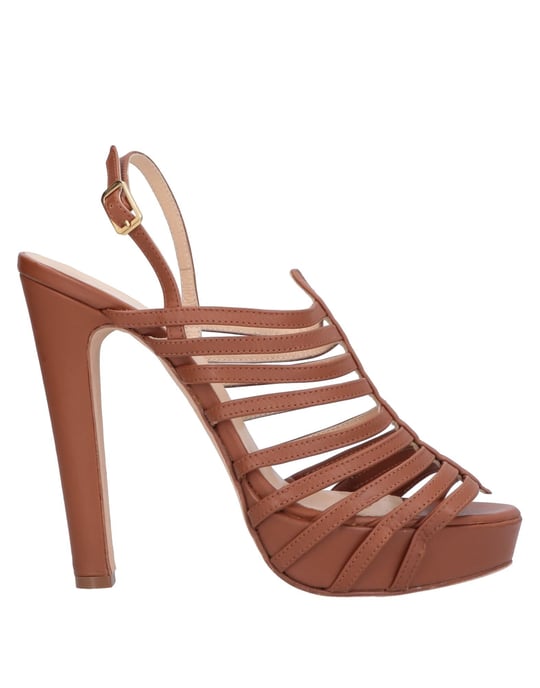 Blugirl Blumarine Brown Leather Sandals