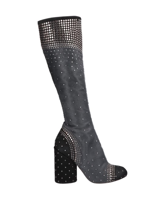 Marc Jacobs Black Leather Studded Knee High Boots