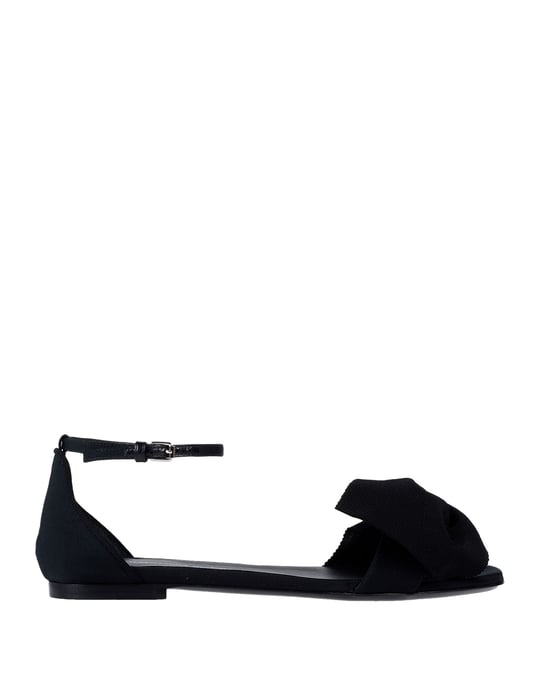 Ermanno Scervino Black Bow Detail Flats