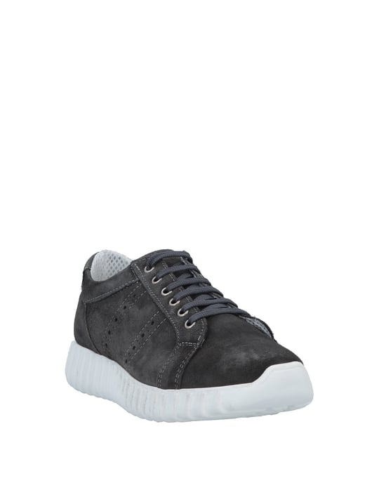 Roberto Della Croce Man Low-Top Sneakers Steel Grey Leather