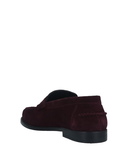 Sergio Rossi Garnet Leather Loafers
