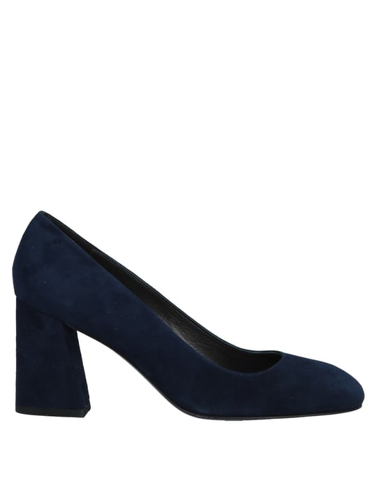 Stuart Weitzman Dark Blue Leather Court Shoe Heels