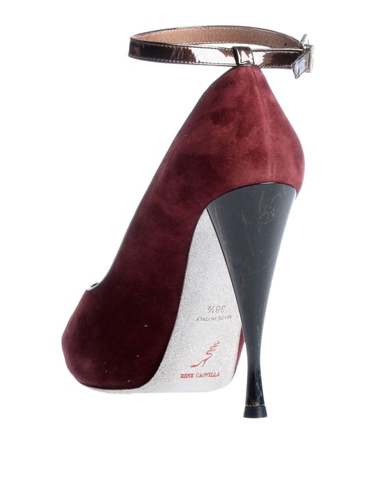 Rene' Caovilla Women's Courts Maroon Leather