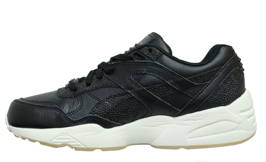 Puma Trinomic R698 Decor Black Low Lace Up Womens Running Trainers 360533 01
