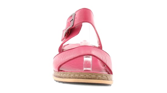 Hush Puppies Dames Sandalen Lage Wedge Ellie Leer Gesp roze - Image 3