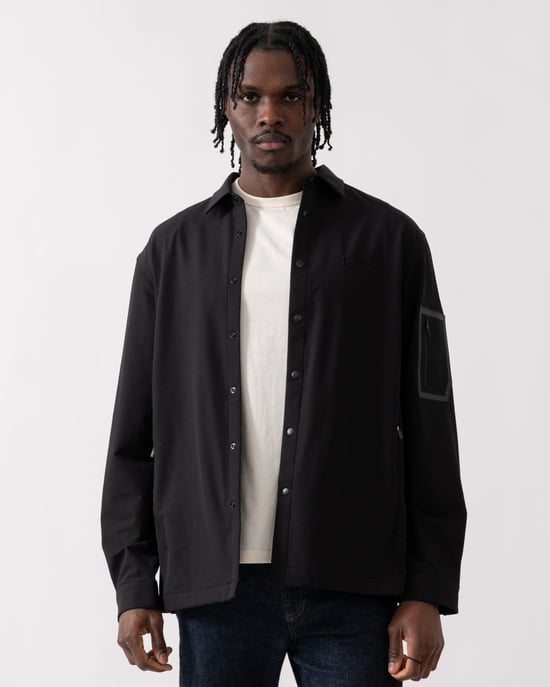 BOSS Green Lite Mens Water-Repellent Overshirt with Four-Way Stretch - Image 1
