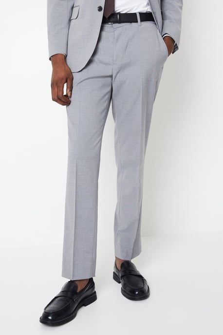 Tailored Fit Light Grey Essential Suit Trousers