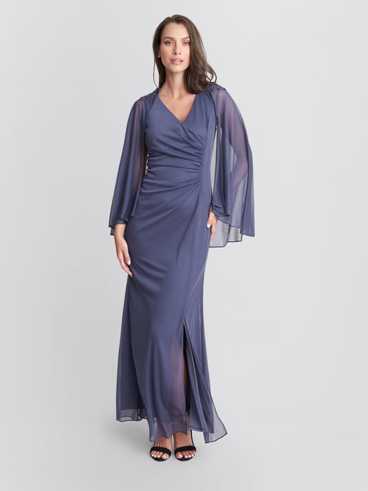 Estefany V Neck Embellished Maxi Dress