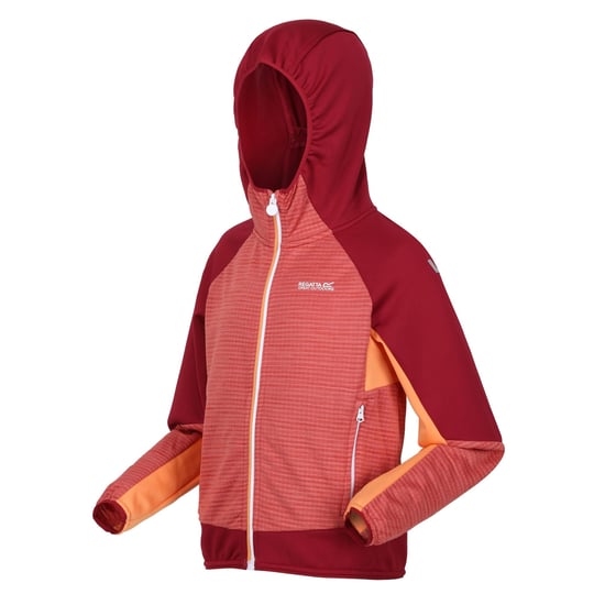 Regatta Childrens/Kids Prenton II Hooded Soft Shell Jacket (Mineral Red/Rumba Red)