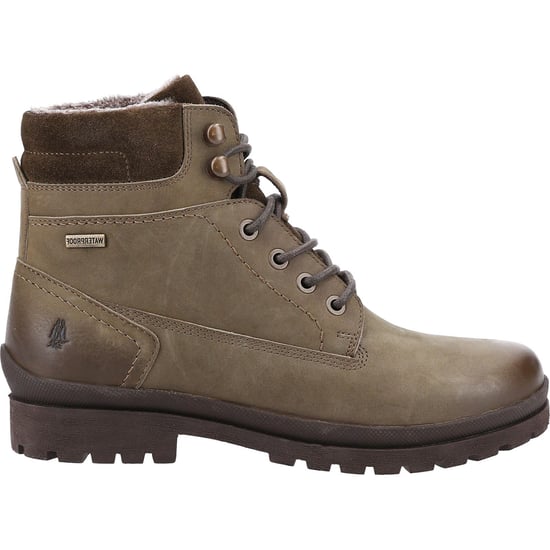 Hush Puppies Annay Leren Vrouwen Laarzen Khaki - Image 4