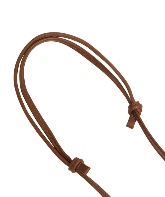 'Rina' Chestnut Nappa Leather Cross Body Phone Bag