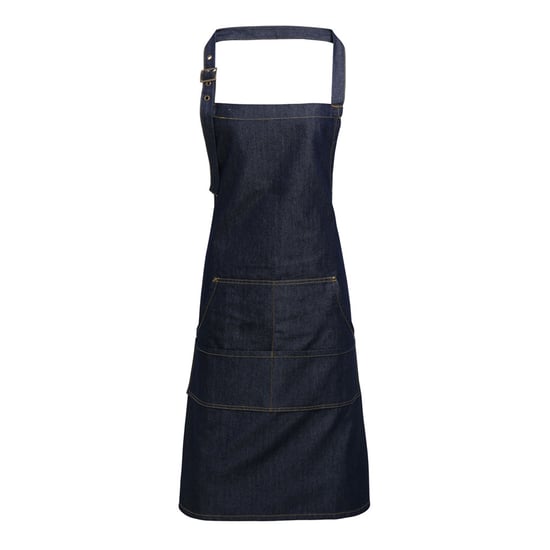 Premier Unisex Adult Colours Pocket Full Apron (Indigo Denim)