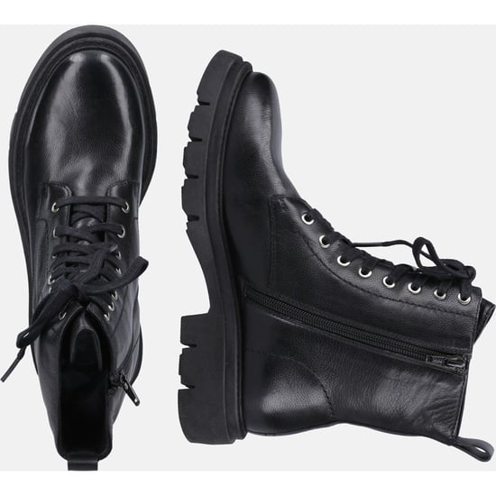 Hush Puppies Rhea Leren Vrouwen Laarzen Zwart - Image 6