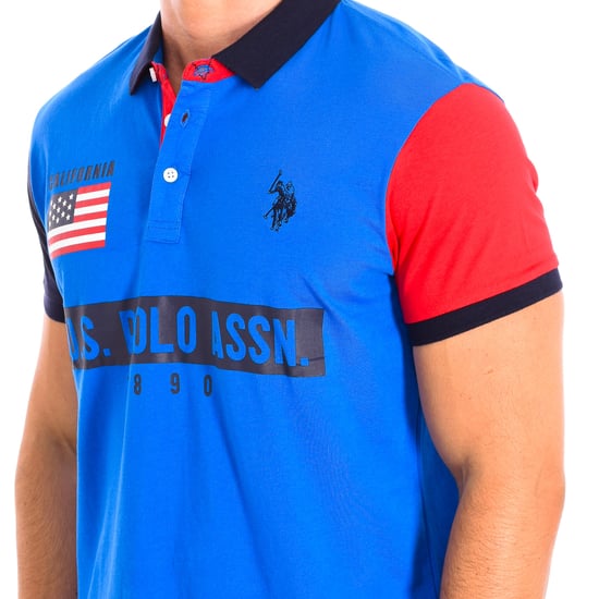 SUNWEAR Short Sleeve Polo Shirt with Contrast Lapel Collar 58877 Men