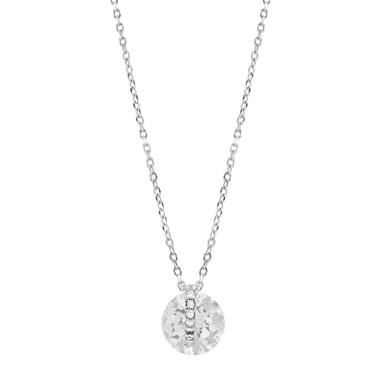 Luxenter laiah necklace in 925 sterling silver and shiny rhodium-plated zirconia finish