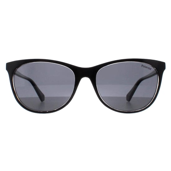 Polaroid Cat Eye Womens Black Crystal Grey Polarized PLD 4161/S