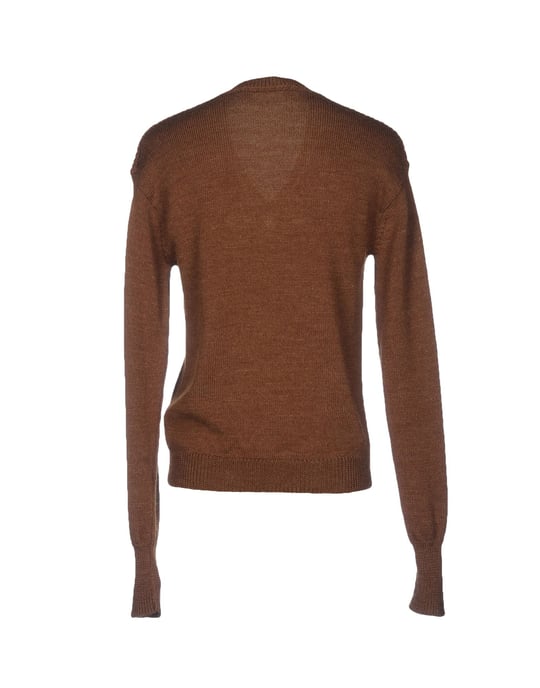 Dsquared2 Khaki Wool Knit V-Neck Jumper