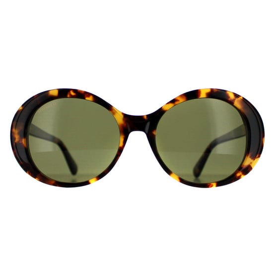 Serengeti Round Womens Shiny Tortoise Havana Mineral Polarized 555nm Green Bacall