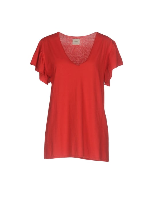 Merci Red Cotton T-Shirt