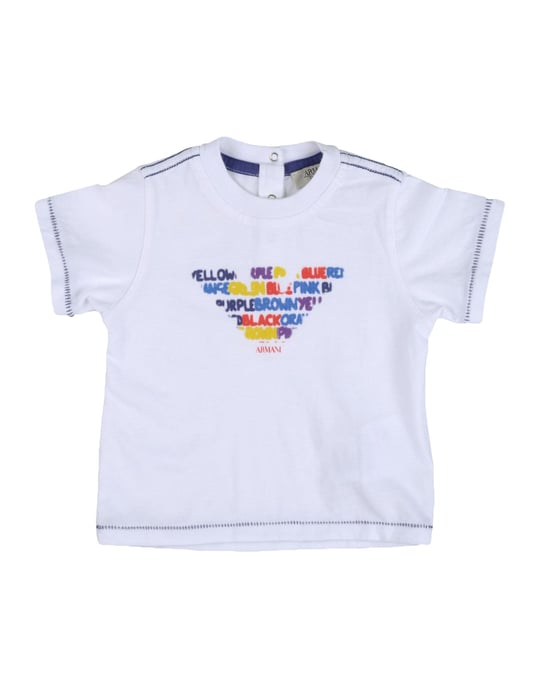 TOPWEAR Armani Junior White Boy Cotton