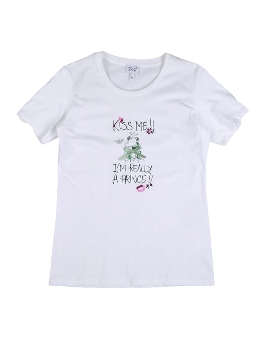 Armani Junior White Girls T-Shirt