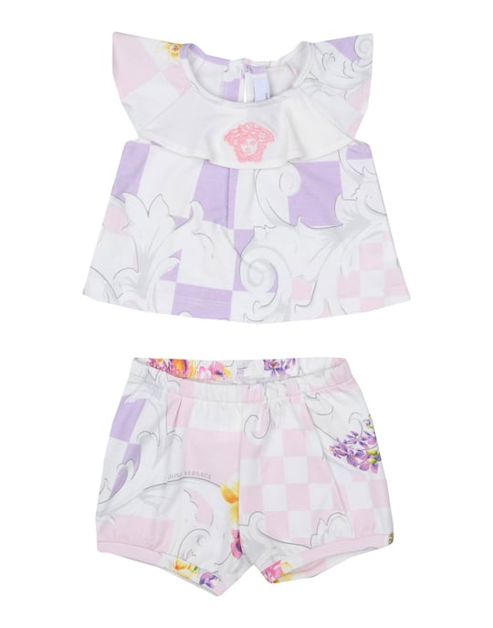 Versace Young Ivory Girl Cotton Set