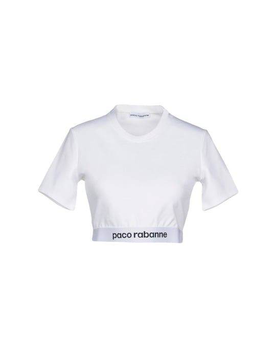 Paco Rabanne Women's T-Shirt White Viscose