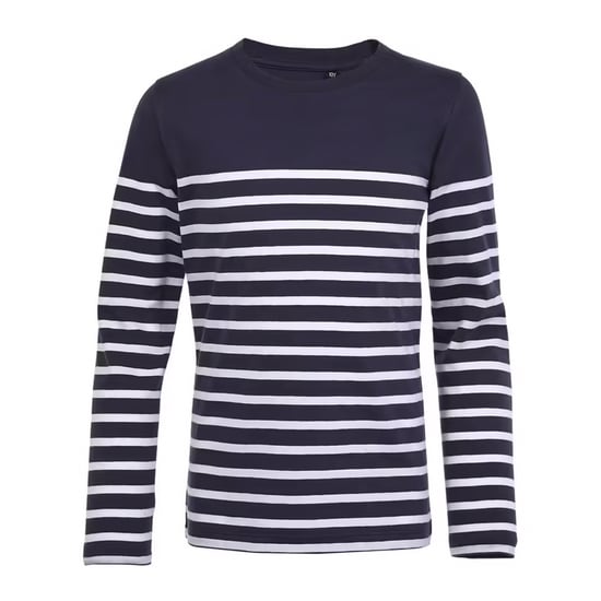 SOLS Kinderen/Kinderen Matelot Gestreept T-shirt Met Lange Mouwen (Franse marine / Wit) - Image 1