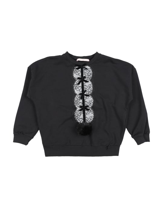 TOPWEAR Miss Blumarine Black Girl Cotton