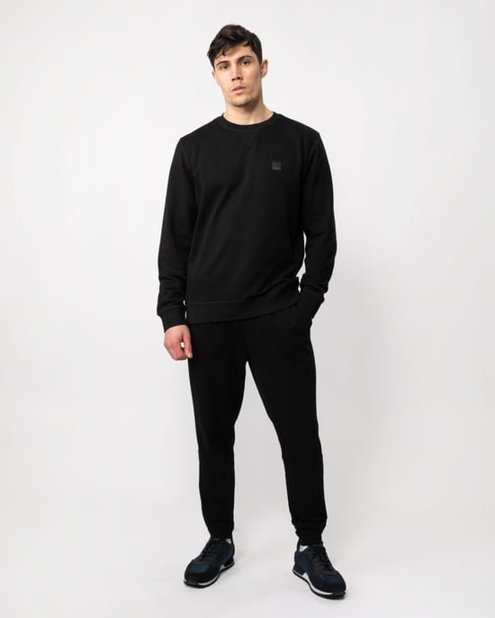 BOSS Orange Westart Heren Crew Neck Sweatshirt Met Logo Patch NOS - Image 3