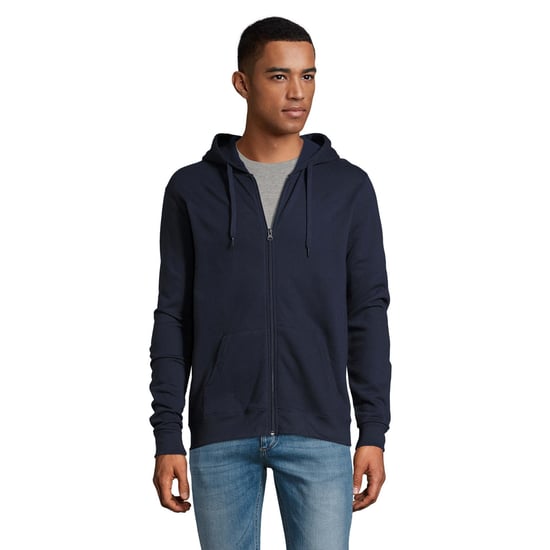SOLS Herenstenen Ritssluiting in de vorm van een gewone Hoodie (Franse marine) - Image 4