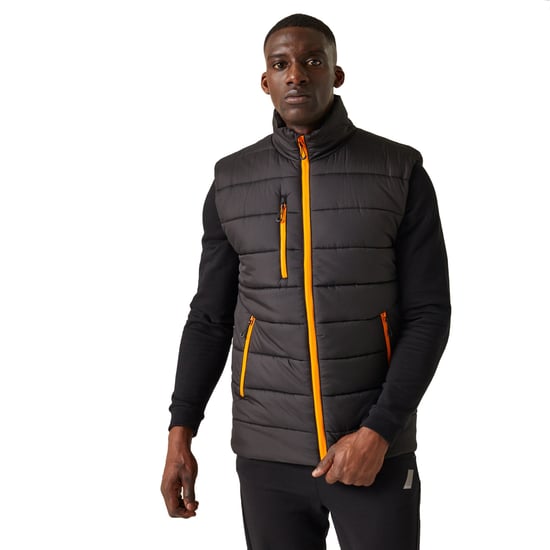 Regatta Mens Navigate Thermal Body Warmer (Black/Orange Pop)