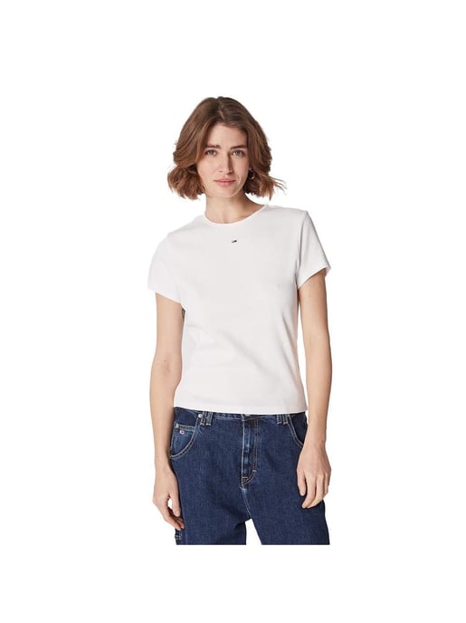 T-shirt Tommy Jeans Women's Essential Cotelé - Image 1