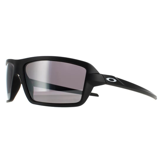 Oakley Wrap Mens Matte Black Prizm Black Polarized Cables