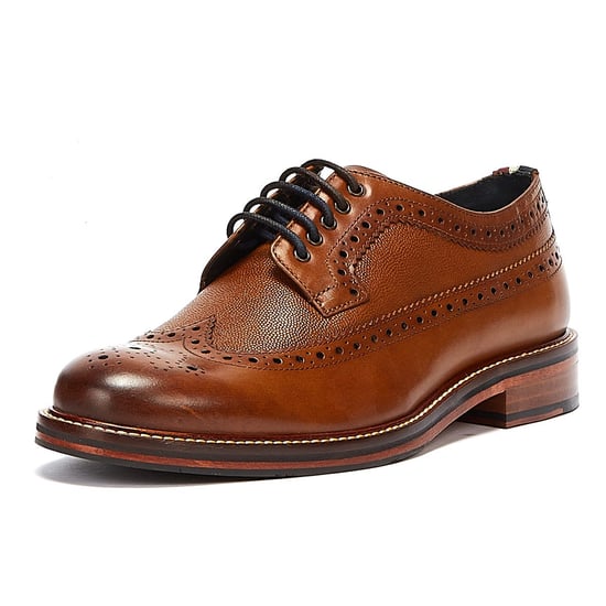 Ben Sherman Archie Brogue Leer Heren Tan Veterschoenen - Image 3