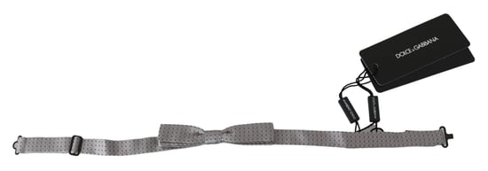 Dolce & Gabbana Grijze Polka Dot Heren Stropdas Papillon Strik - Image 2