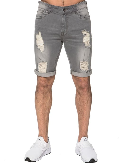 Heren Ripped Skinny Shorts - Image 1