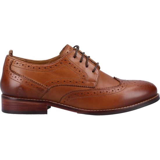 Hush Puppies Natalia Leren Damesschoenen Tan Brogues - Image 4