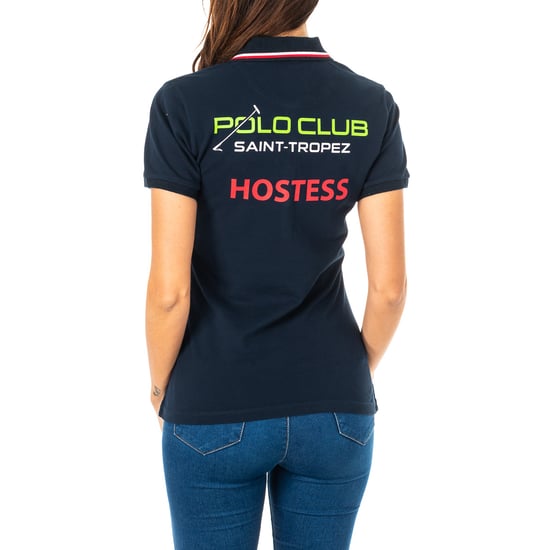 Women's short-sleeved polo shirt with lapel collar 2WPH40