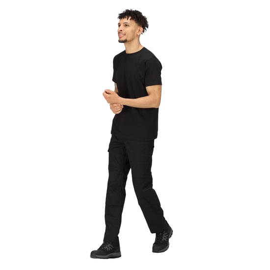 Regatta Mens Pro Cotton Soft Touch T-Shirt (Black)