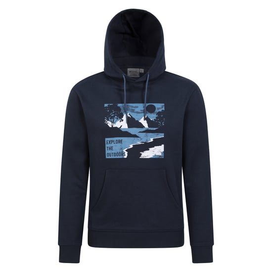 Mountain Warehouse Heren Verkennen van het buitenleven Hoodie (Marine) - Image 1