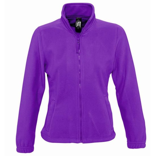 SOLS Dames/dames North Full Zip Fleece Jacket (Donkerpaars) - Image 1
