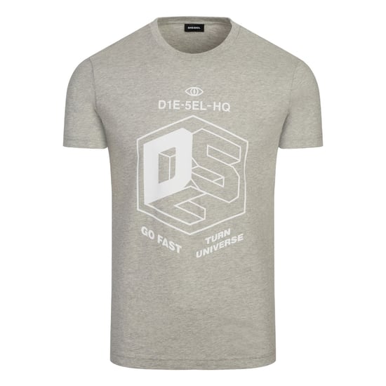 Diesel T-Diego-A3 'DSL' Box Logo Grijs T-Shirt - Image 1